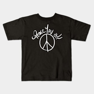 peace you all, peace y'all themed graphic design Kids T-Shirt